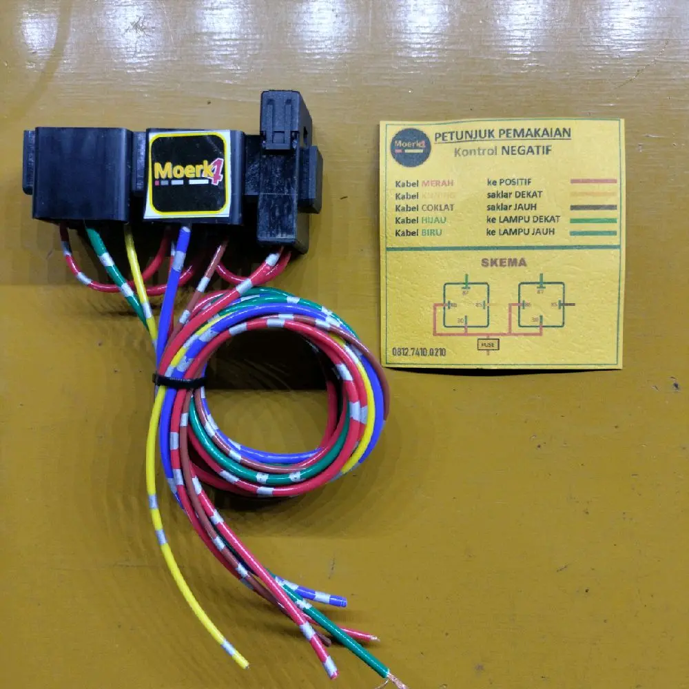 2 Mode kontrol negatif (Tanpa relay)
