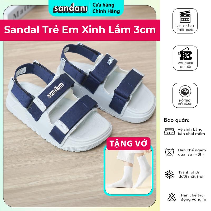 [SIZE TRẺ EM 12 MÀU] Giày Sandal Trẻ Em Quai Ngang Đế Phylon Nhẹ Êm Chống Trơn, Dây Dù, S1 Kids Đủ Màu - SANDANI