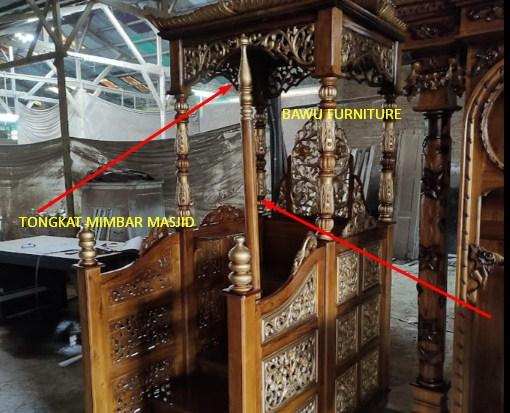 Tongkat Mimbar Masjid Kayu Jati - Tongkat Khutbah Jati Murah 1