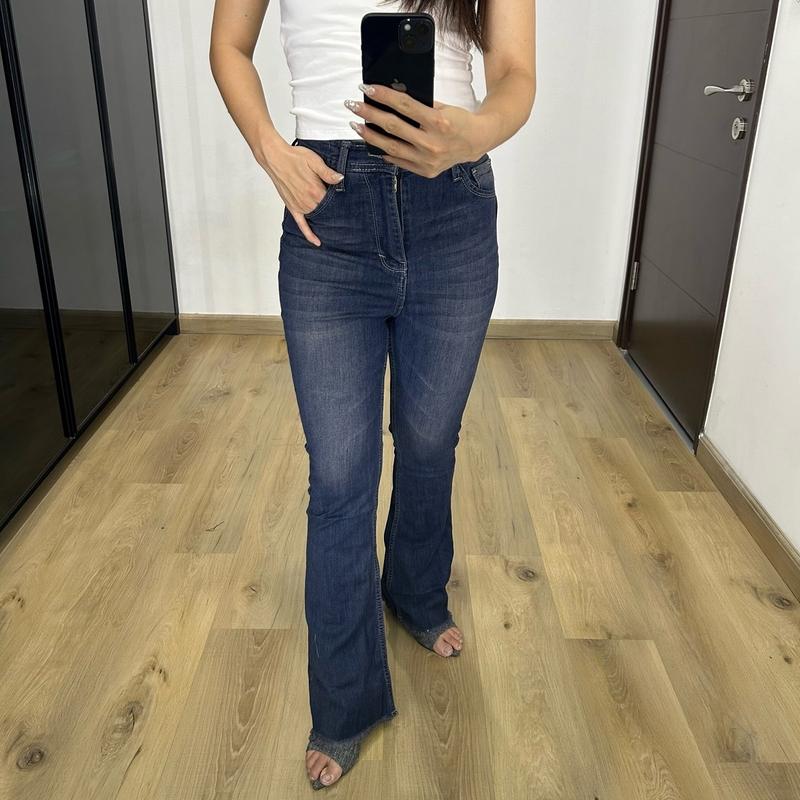 Eun Ae Jeans | High waist Cutbray Jeans unfinish cut | 9918 | Aeri Denim | Celana panjang wanita Stretch 5