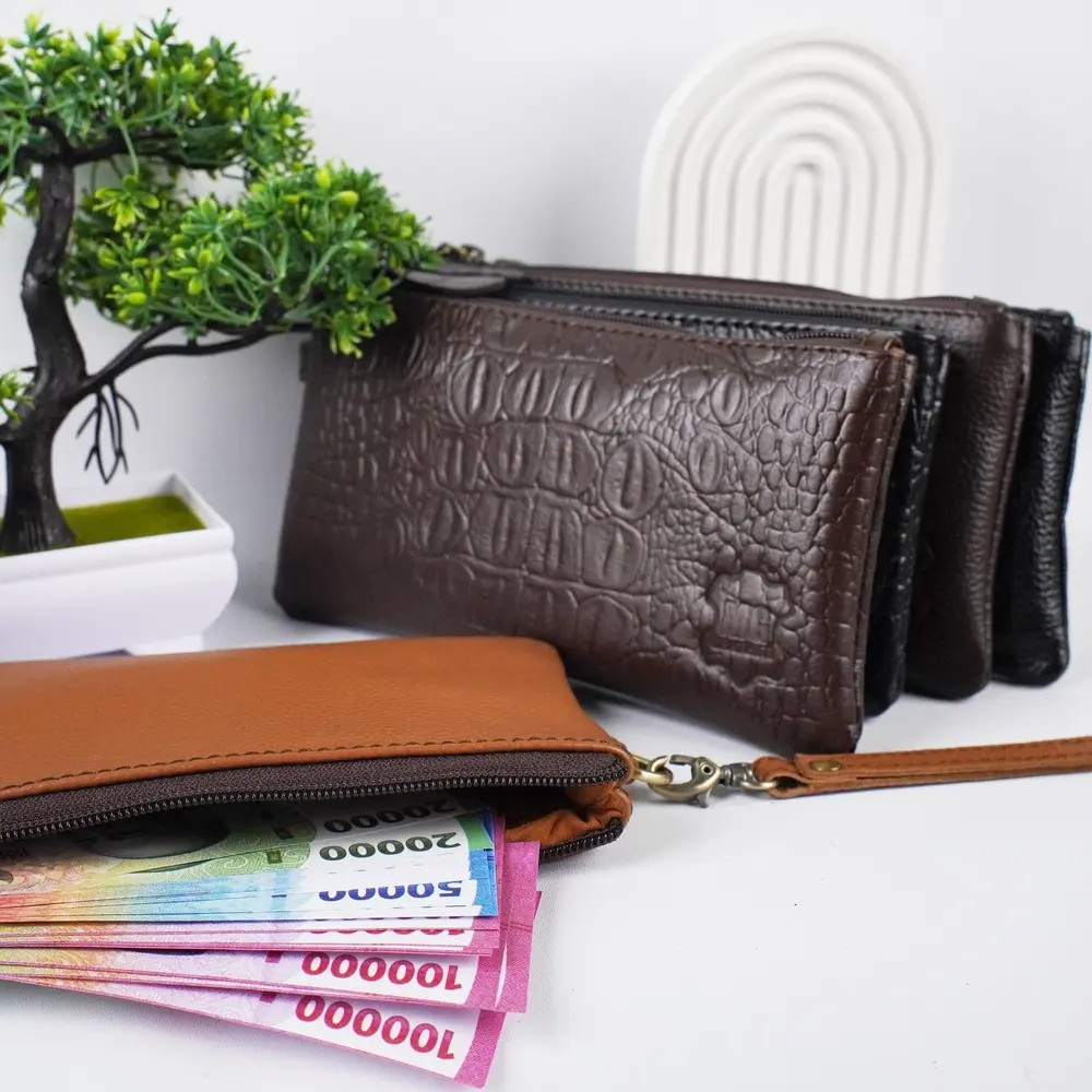 Pouch HP Felix CH dan Kartu Kulit Asli Asesoris