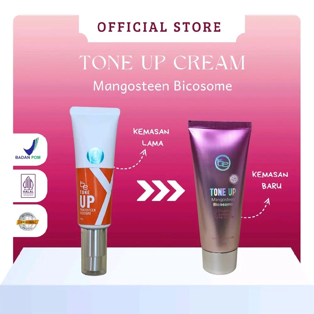 dr be tone up bicosome mangosteen kemasan baru