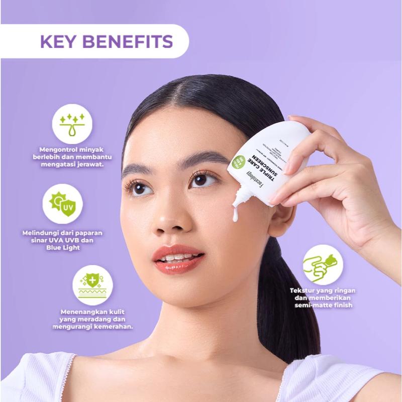 Product Introduction of Facetology Triple Care Sunscreen For Acne & Oily Skin SPF 40 PA+++ 40ML 0