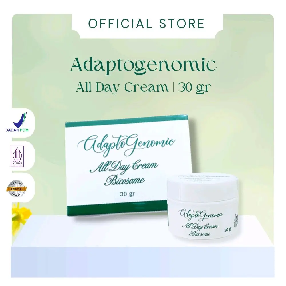 KRIM FORMULASI DOKTER/KRIM BPOM/ADAPTOGENOMIC ALL DAY CREAM/Cream Nano/Multivitamin Complex Bruntusan Mencerahkan, KRIM MALAM DOKTER, MOISTURIZER MENCERAHKAN