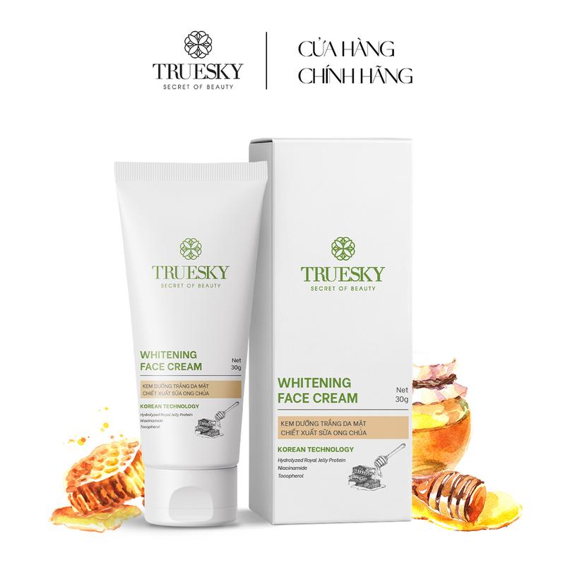 Kem dưỡng trắng da mặt Truesky Whitening Face Cream chiết xuất sữa ong chúa dạng tuýp 30g