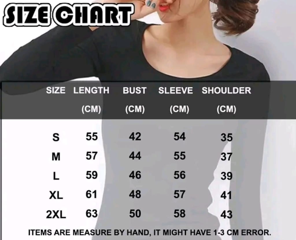 Inner Baju S to xXL Inner baju lengan panjang high quality cotton ...