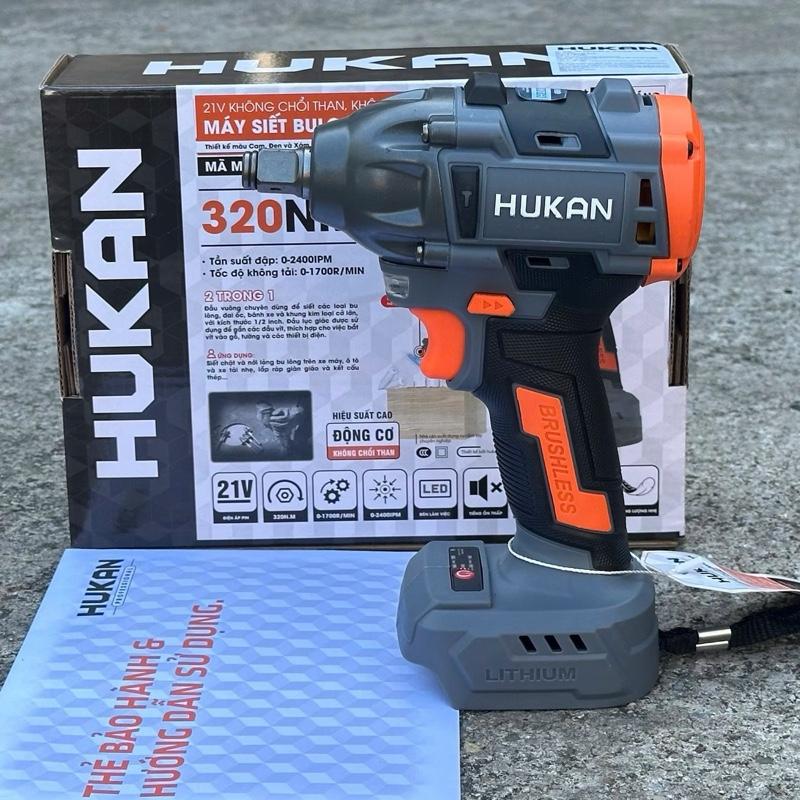  Thân Máy Bulong Pin Hukan HK BL 320N  Đầu Bulong 2 Trong 1 Không Chổi Than   Chưa Kèm Pin Và Sạc   Chân Pin Phổ Thông 