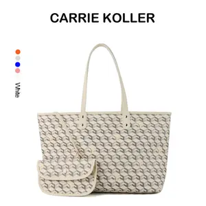 【CARRIEKOLLER】Tas Wanita Bermotif Cetak Large Capacity Tote Bag, Fashion Shoulder Bags