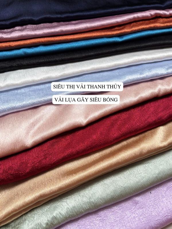 VẢI LỤA GÃY SIÊU BÓNG- DÒNG VẢI THỜI TRANG CAO CẤP
