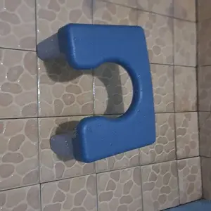 WC duduk Jongkok Kamar Mandi kloset jongkok flush kursi toilet duduk kursi jongkok plastik Non-slip Putih Biru