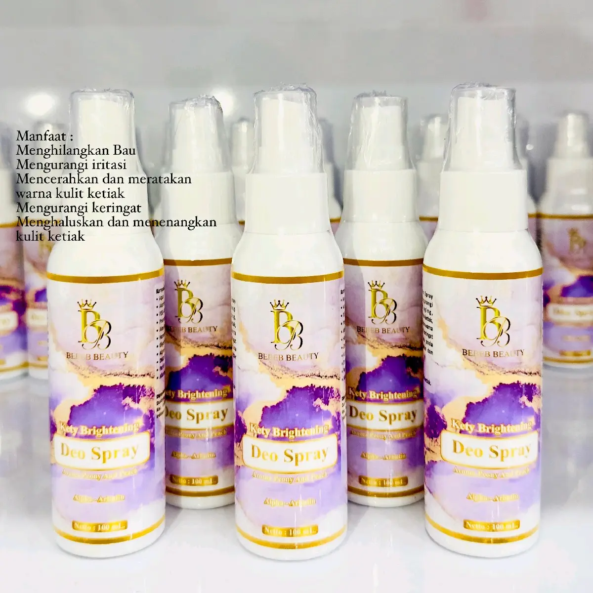 BEBEB BEAUTY DEODORANT SPRAY  MENCERAHKAN KETY DAN BEBAS BAU 100ML