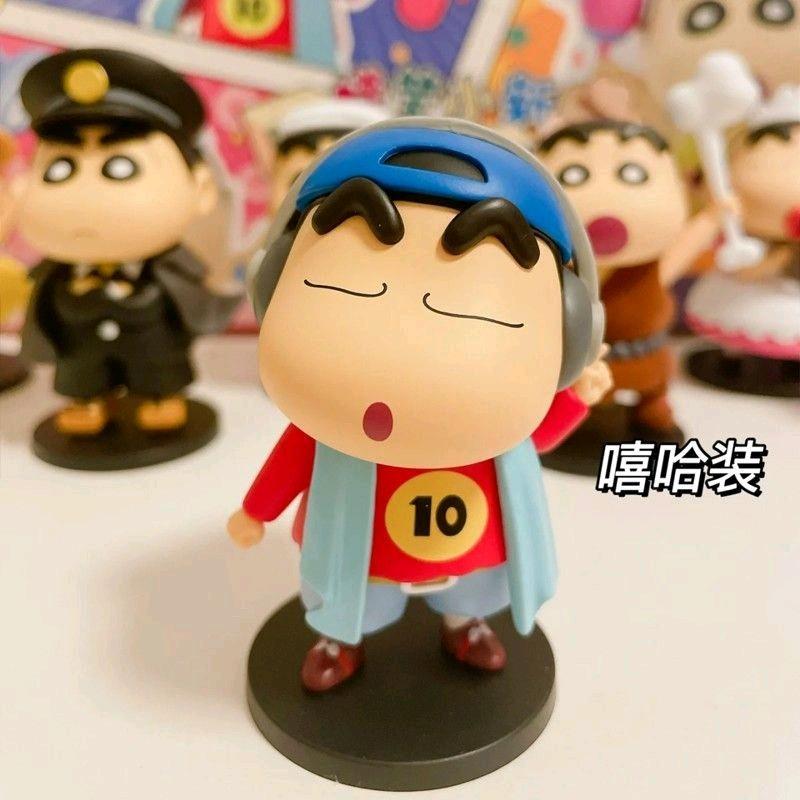 blind box Crayon Shin-chan mini so changing dress code BlindBox shin chan Cross-dressing Series Hand-made Office Cartoon Desktop Ornaments Kindergarden Birthday Gift Doll 4