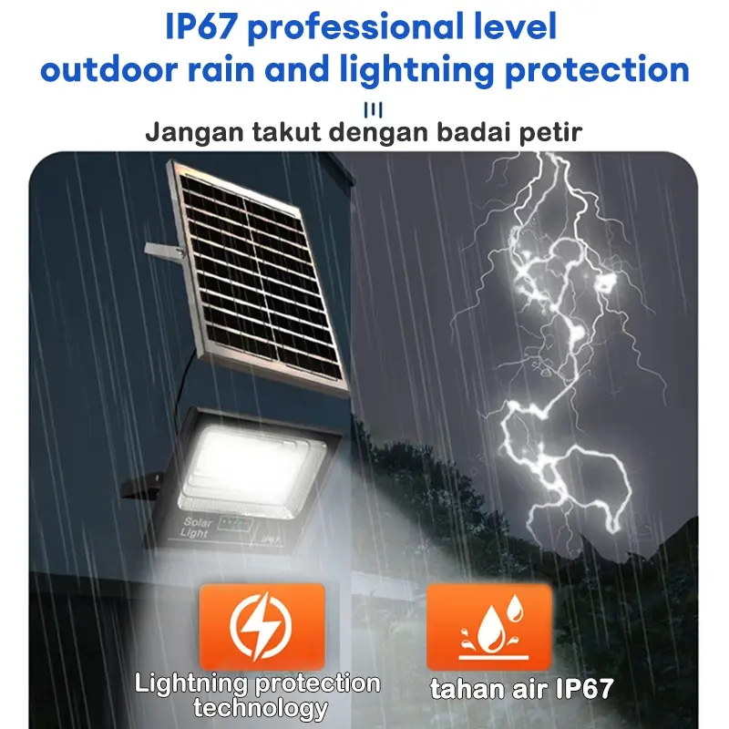 LAMPU TENAGA MATAHARI 1500watts 1500 WLampu Tembak tenaga surya solar panel 200watt GARANSI  solar light solar energy lampu tenaga surya energi matahari solar light lampu tenaga surya 4