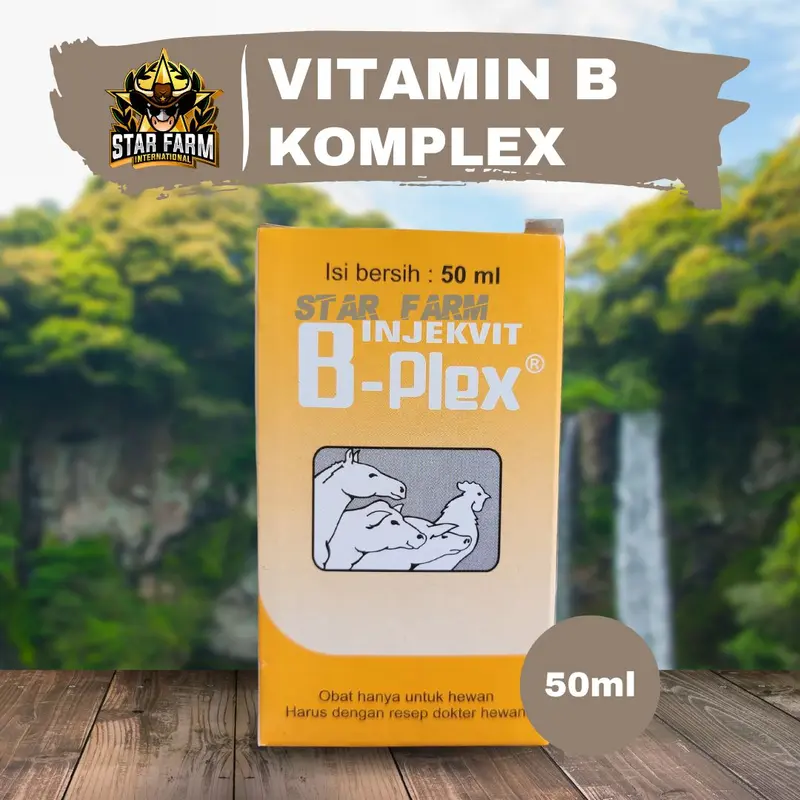 Injekvit B Plex - Vitamin B Kompleks Pada Hewan - star farm 0