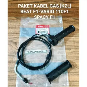 PAKET KABEL GAS [ KZL / K16 ] HONDA BEAT F1 SPACY F1 VARIO 110 F1 LED STATER KASAR PIPA SLONGSONG CAKOPAN GAS HANPAD GRIP PAD RUMAH GAS THROTTLE CABLE HIGH QUALITY KUALITAS TERJAMIN