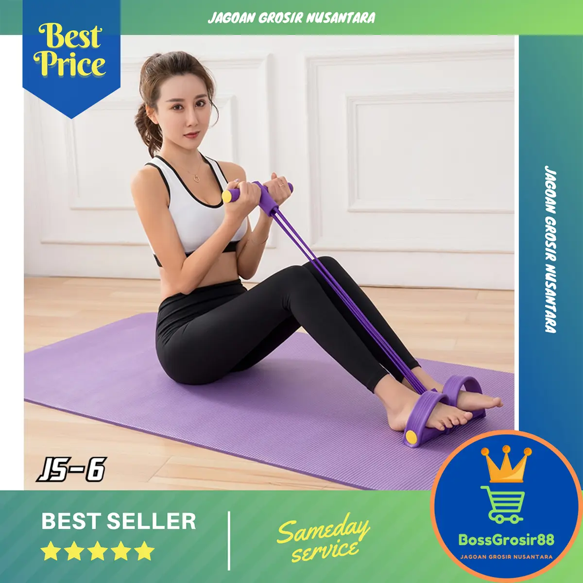 Body Tummy Trimmer Sit Up Alat Olahraga Fitness Pengecil Perut Paha Pembaakr Lemak Home Gym