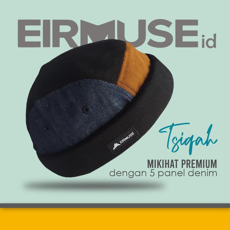 Topi Miki Hat Premium MINHAJ by Eirmuse Peci Gaul Coklat Hitam 2