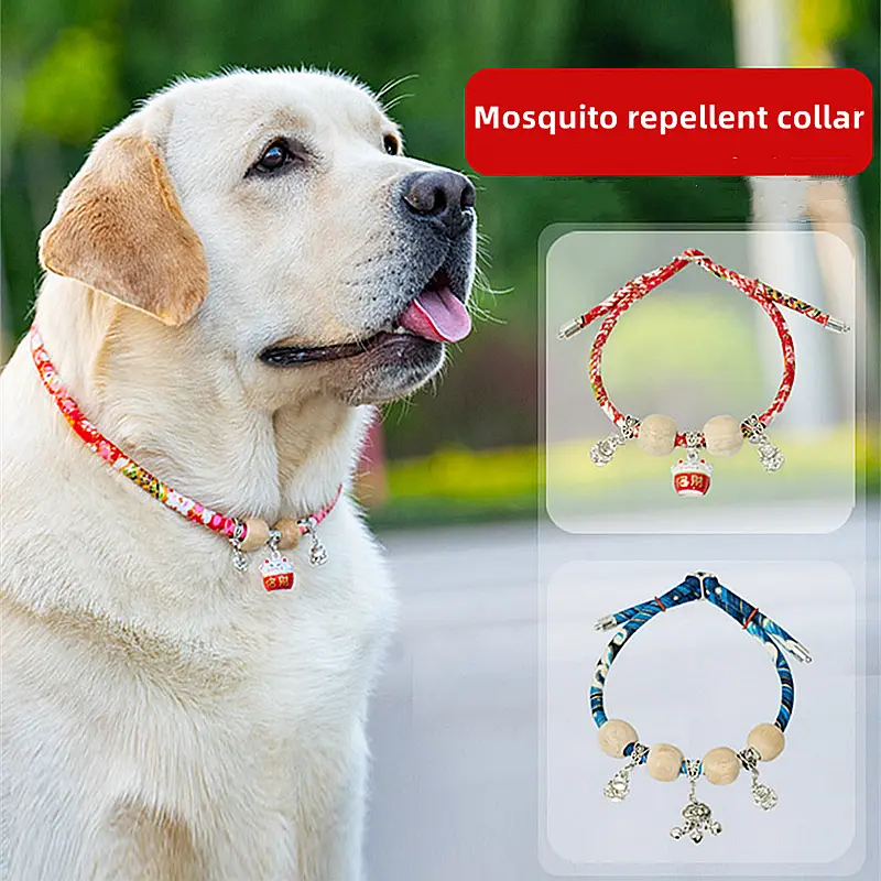 Dog bug repellent collar Pet Labrador Golden Retriever Large dog collar Insect repellent flea lice mite neck collar Fashion pet decoration