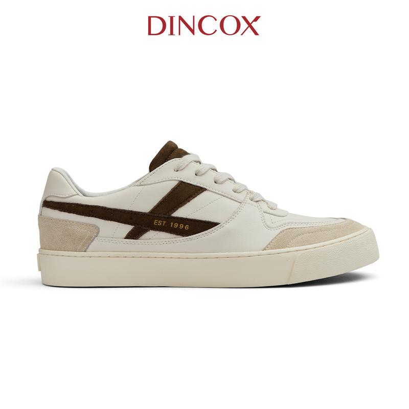 Giày Da Sneaker Nam Nữ DC39 CARAMEL DINCOX Shoes Đế Bằng - Microfiber Leather