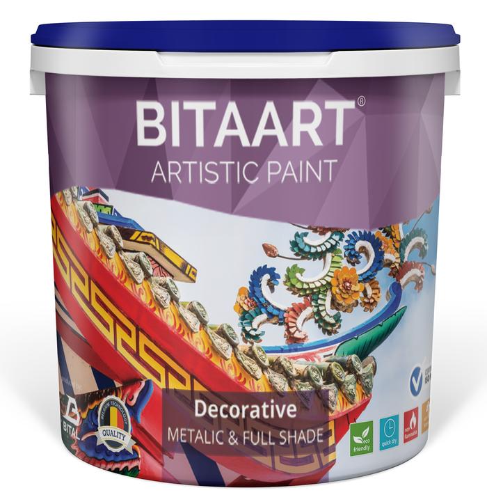 Gambar 1kg cat metalik Cat dekorasi-Bitaart Paint - Metalic - Gold dari Bital Asia Kab. Tangerang Tokopedia