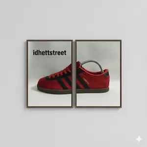 Sepatu Sneakers Shoes Casual Pria Wanita London Red Black City Series Size 37-44 Unisex Gaya Kasual Stylish