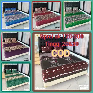 SPREI ANTI GESER/DOBEL KARET BATIK KEKINIAN TERBARU UKURAN KOMPLIT TINGGI 20&30CM TERMURAH