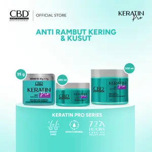 [FYC] CBD Professional Keratin Pro Daily Use Hair Mask 35gr/250gr/500gr - Haircare Treatment Perawatan Setelah Shampoo & Conditioner Rambut Vitamin Kering Kusut Kusam menjadi Halus Wangi dan Berkilau seperti Smoothing Membersihkan Melembutkan Rambut
