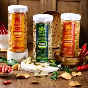 PAKET ISI 3 VARIAN RASA BASTHRENG (original, pedas manis, pedas asin) Berat isi @toples satuan 1/4KG (250 gram)