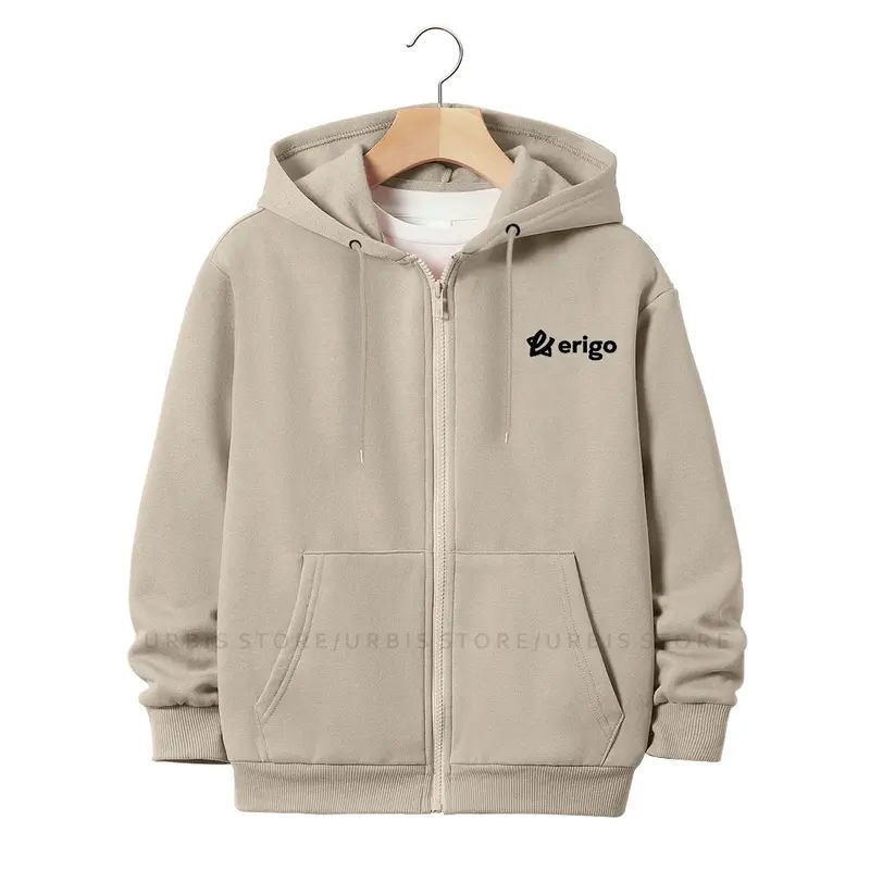 Jaket Sweater Hoodie Zipper Anak Laki-Laki Perempuan Usia 3-13 Tahun Motif Sablon ERIGO Bintang Bahan Fleece Tebal Premium 2