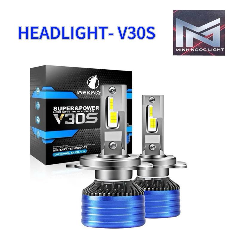 Đèn Led Tăng Sáng V30S Mẫu 2024 Chân H4, H11, H7, 9005, 9006, H1 - Bảo hành 2 năm lỗi 1 đổi 1 ! Đèn Pha