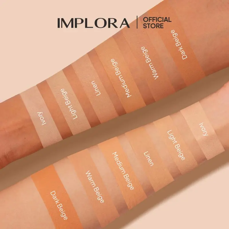 IMPLORA Healthy Glow Cushion 13gr - Lightweight Feels | UVA/UVB Protection | Medium To High Coverage Concealer Foundation 4