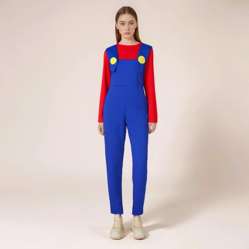 【MEGA SALE 5.5】Halloween, Giáng sinh, cosplay, trang phục anime, trang phục Mario cho trẻ em, cosplay Super Mario, trang phục dự tiệc, SS24 áo  cosplay 5