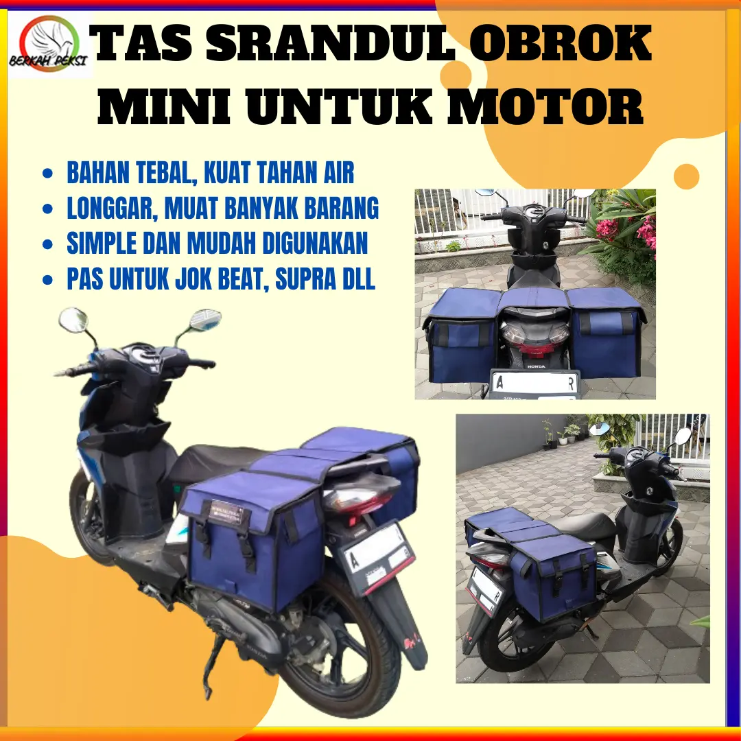 TAS SRANDUL OBROK MINIMALIS _UKURAN KECIL_ SEPEDA MOTOR BEAT SUPRA VARIO SCOOPY UKURAN JOK 25 - 27cm UKURAN MINI SIMPLE PRAKTIS ELEGAN