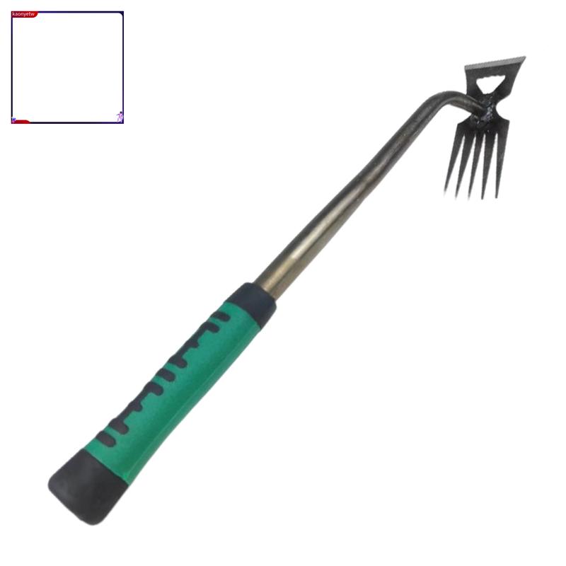 kaonyetw Long-lasting Stainless Steel Hoe Weeding Tool Premium Weeder Tool with Non-slip Handle Effective Weed Remover for Gardeners in Asia Rustproof Design for Easy Uprooting 3