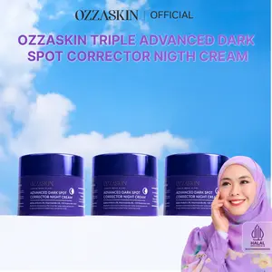 Ozzaskin Advanced Dark Spot Corrector Night Cream by Oki Setiana Dewi 30gr Halal BPOM Mengandung 6% Niacinamide & 2% Alpha Arbutin, WhiteTen 10X Brightening, Membantu Mengurangi Flek Hitam, Anti Aging, Mencerahkan & Melembapkan Wajah