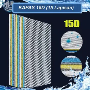 Busa Kapas Filter Aquarium Kolam Aquascape 8D 15D  Nano System
