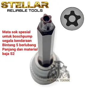 MATA SOK TORX T30 BINTANG 5 LONG S2 KUNCI BOSCH PUMP SOKET TS30 PANJANG HD BOSPOM