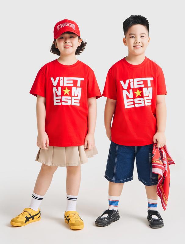 [CNF S] Áo phông unisex trẻ em Vietnam Symbol CANIFA 3TS25S030