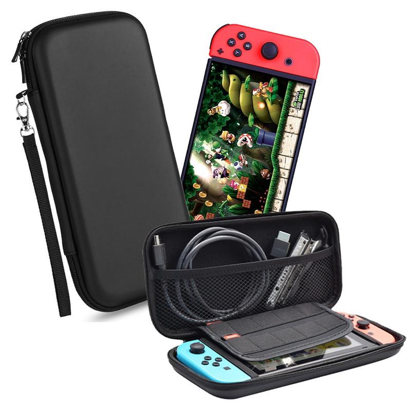 Túi Đựng Máy Nintendo Switch OLED Khóa kéo êm Bao bảo vệ tay cầm Vải EVA chống thấm Mang đi du lịch Du lịch Ngăn đựng phụ kiện Bảo vệ joystick Vỏ cứng chống bóp Tiện lợi Chắc chắn Thiết kế nhỏ gọn đựng thẻ game tai nghe cáp dữ liệu