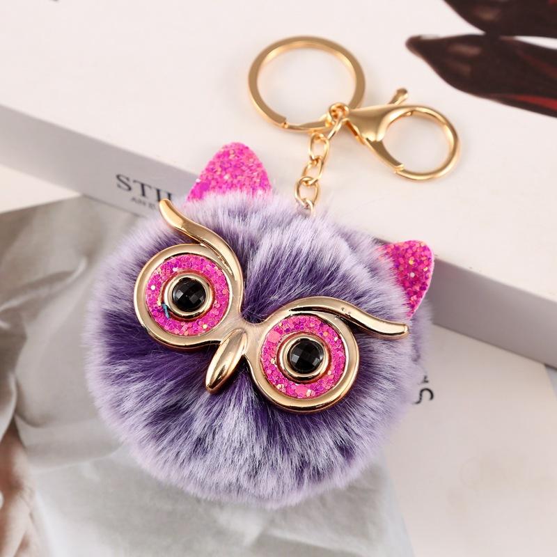 HUMAIRA Gantungan Kunci Pom Pom Bulu Gantungan Tas Lucu - CC032 6