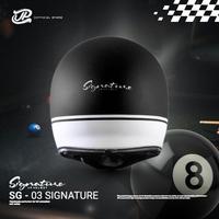 Gambar Helm Full Face Pria Wanita Retro Cakil Harian Motor Tebal Nyaman SNI DOT JP Retro Signature Motif - SG 03 Super Black - XL dari JPX HELMET Kab. Tangerang 3 Tokopedia