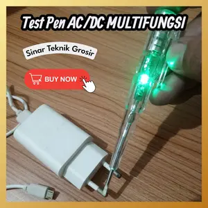 TEST PEN AC DC WITH INDICATOR LED / OBENG TESTER ARUS LISTRIK / OBENG TESTPEN AC DC MULTIFUNGSI