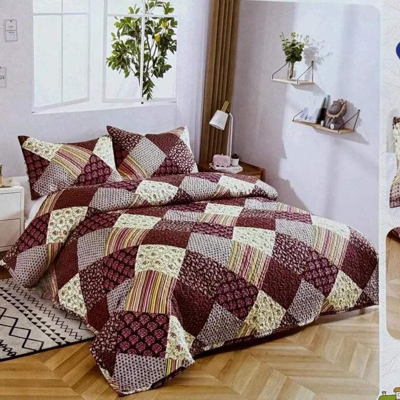 Cadar Pashwork cotton  Aizhou Queen 3in1 Soft kain