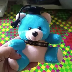 Boneka 12cm wisuda selempang cocok digunakan untuk tambahan buket