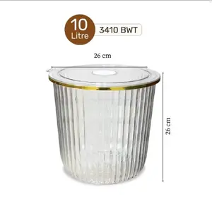 [Nandos] - Toples Bonita 10 Liter Acrylic / Tempat Beras Akrilik / Wadah Serbaguna