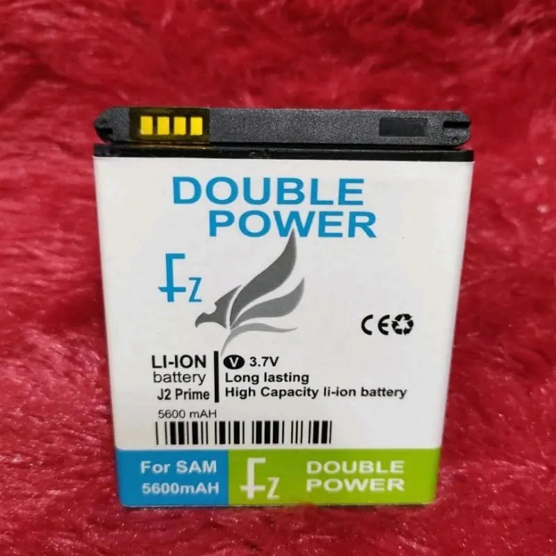 Baterai SAM J5 J3 J2 PRIME J2 PRO G530 G530F J500G J500F GRAND PRIME J5-2015 J3-2016 Battery Double Dubel Power Sf/Fz Kualitas 5600mAh Kuat dan Awet