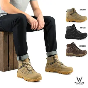 Walkers Footwear - Sepatu Safety Pria Boots Ujung Besi Outdoor Tracking Men's Boot Fashion