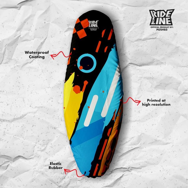 Product Introduction of Rideline abstrak seat cover - sarung jok motor full print 5