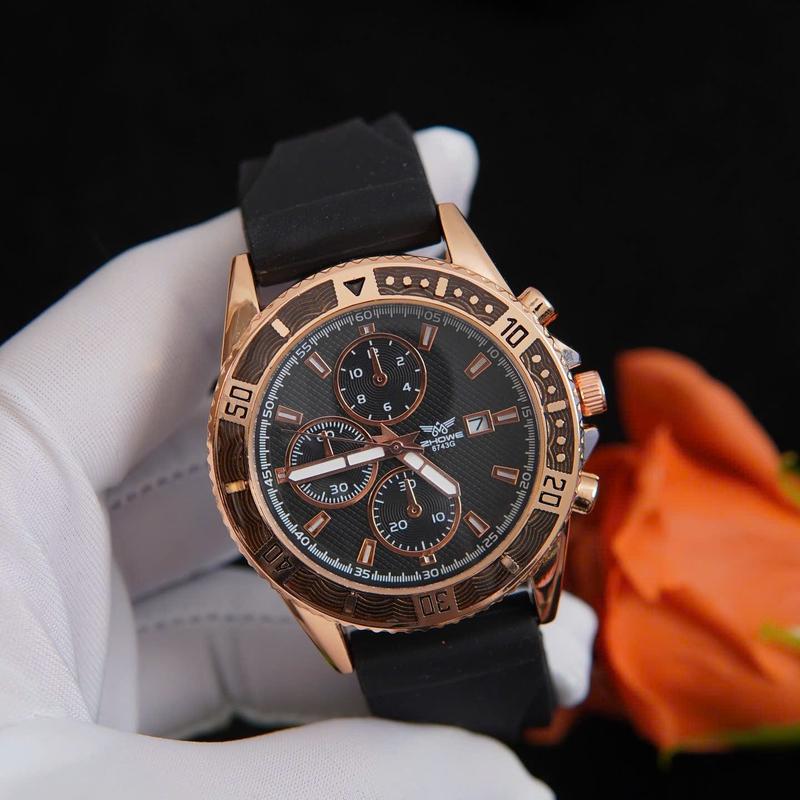    Vương Anh   D64 Đồng hồ nam ZHOME VIỀN VÀNG den dây silocon chính hãng thời trang lịch lãm bảo hành 1 năm 