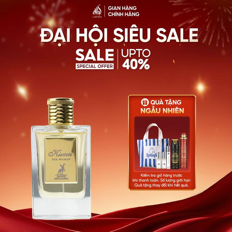 Nước hoa nữ Maison Alhambra Kismet for Women EDP Hương hoa trắng ngọt ngào lãng mạn 100ml